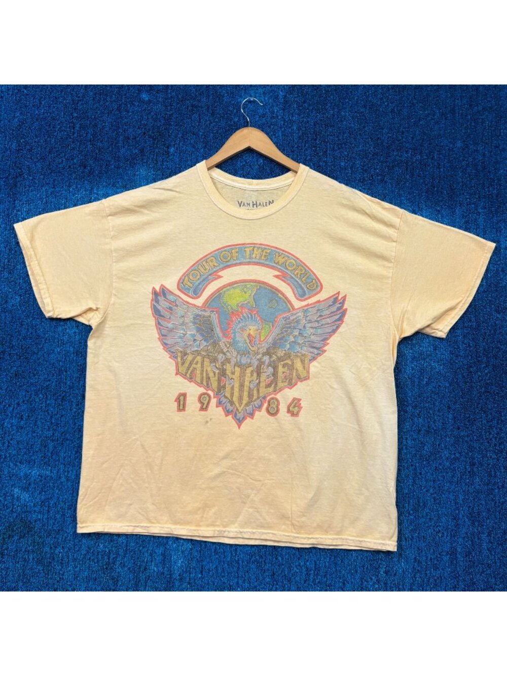 Van Halen 1984 Tour of the World Dates Heavy Metal Tee S/M